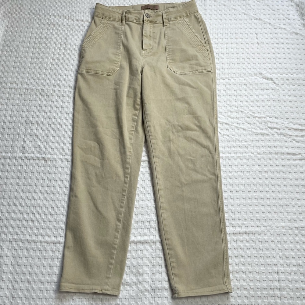 Judy Blue Jeans 7 / 28 Garment Dyed‎ High Waisted Jogger Khaki Beige Stretch